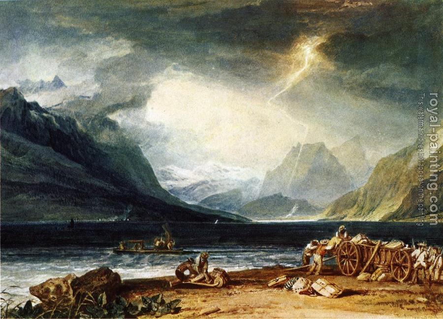 Joseph Mallord William Turner : The Lake of Thun, Switzerland